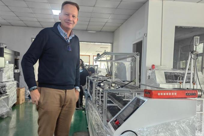 Itay Customer Visited Plant for 5 Meter Drag Chain Tester