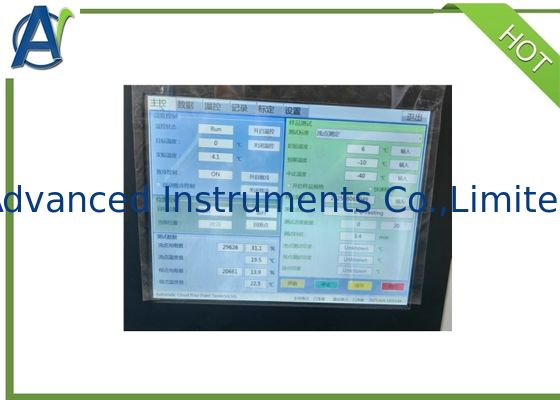 ASTM D97 Low Temperature Automatic Pour Point and Cloud Point Analyzer for Petroleum Products ASTM D2500