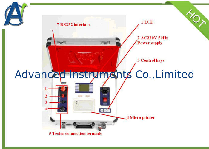 Contact Resistance Electrical Test Instrument For Circuit Breaker Routine Test