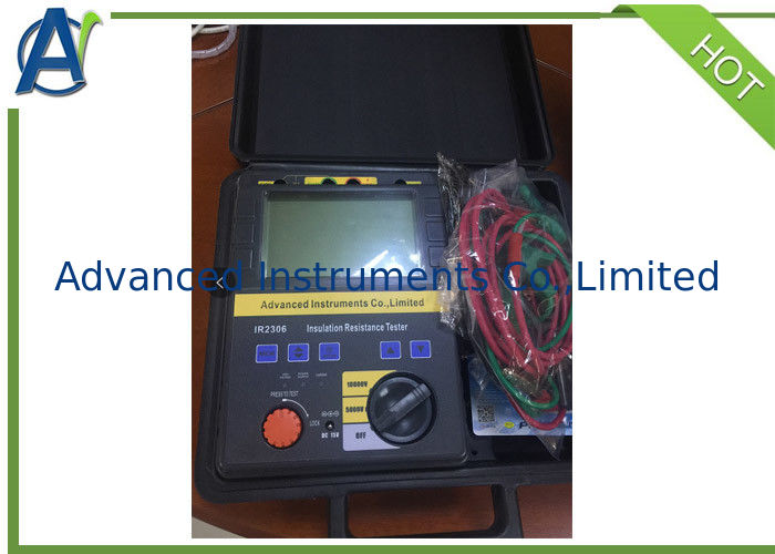 5KV 10KV Insulation Resistance Tester With LCD Display Inbuilt Battery