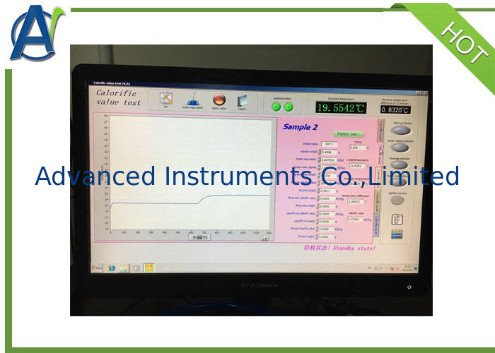 ISO 1716 Bomb Calorimeter for Building Products by Crucible and Cigarette Method