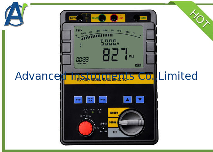 15 KV Insulation Resistance Meter Digital Voltage Adjustable Megohmmeter Megger